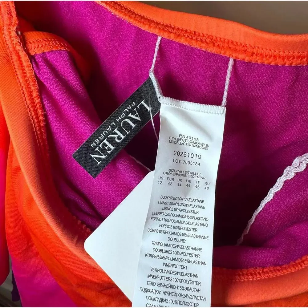 Ralph Lauren Multicolor One-Piece Swimsuit - Size 12 - Picture 4 of 4
